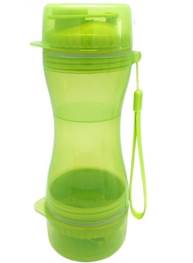 KPS 2 in 1 Portable Dog/Cat Water & Food Dispenser | Leak-Proof Travel Bottle with Snack Container for Pets | Portable Travel Bottle with Food Storage | Pet Feeding Solution (Pack of 1,Multicolor) - Image 1